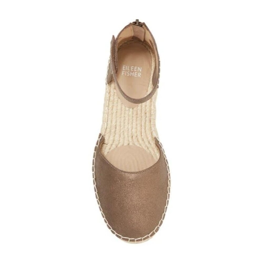 Eileen Fisher Taupe Brown Espadrille Sandal